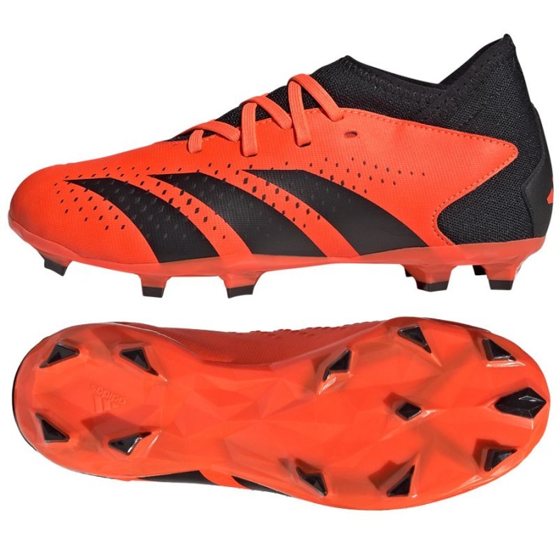 Adidas Predator Accuracy.3 Fg Jr GW4608 soccer shoes orange oranges and reds 1