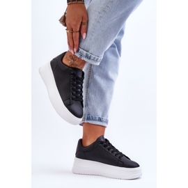 Women's Classic Trainers Black &amp; White Night Trip 2