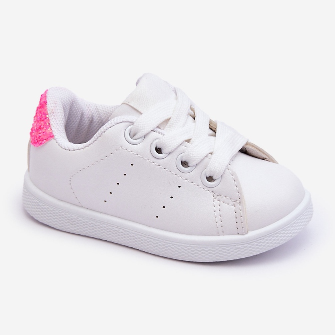 FR1 Children's Sports Shoes White-Neon Pink Glossy 1 FR1 Children's Sports Shoes White-Neon Pink Glossy 1