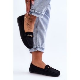 Women's Classic Suede Loafers Black Corinell 2