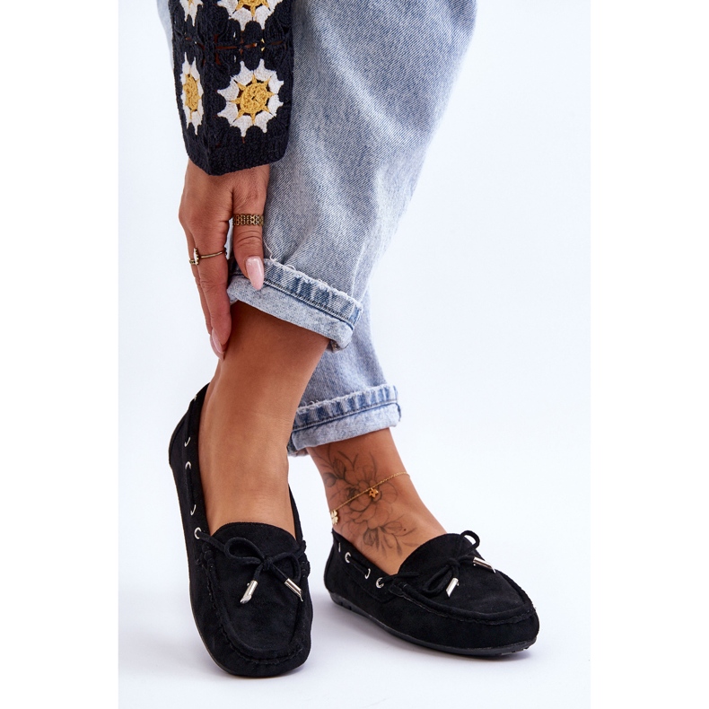 Women's Suede Loafers Black Si Passione 1 Women's Suede Loafers Black Si Passione 1