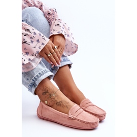 Women's Suede Loafers Light Pink Lenvie 2 Women's Suede Loafers Light Pink Lenvie 2