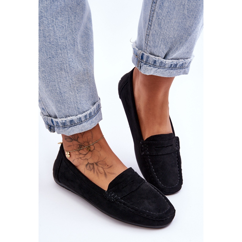 Women's Suede Loafers Black Lenvie 1 Women's Suede Loafers Black Lenvie 1