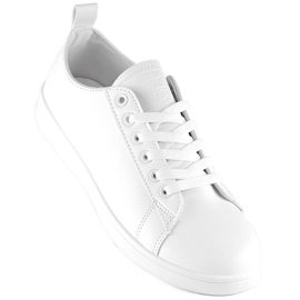 Sports shoes sneakers made of ecological leather white News 23SP02-5786 1