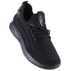 Black men's slip-on sports shoes News 23MN02-5803 1