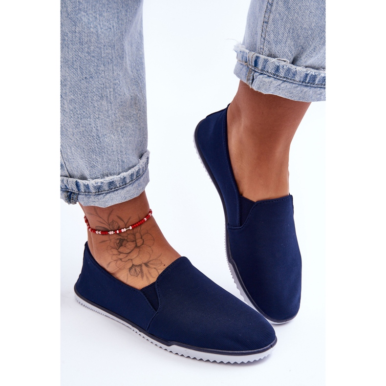 Versali Women's Slip-On Sneakers Navy blue 2 Versali Women's Slip-On Sneakers Navy blue 2