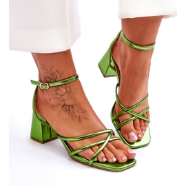 Fashionable Felisa Green High Heel Sandals 3 Fashionable Felisa Green High Heel Sandals 3