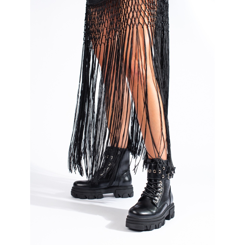 Openwork women's bags on the Shelovet platform black 1 Openwork women's bags on the Shelovet platform black 1