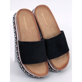 Demou Black embellished sliders 1