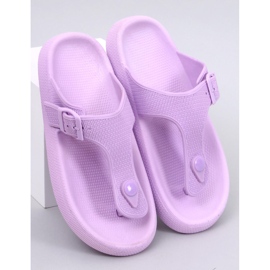 Sadier Purple soft foam flip-flops violet 1