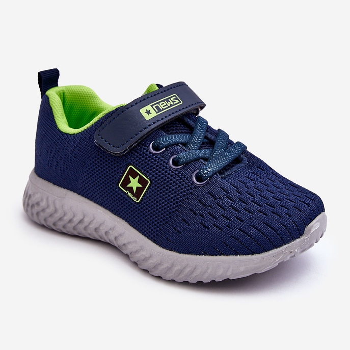 News Children's Sport Shoes With Velcro Navy-Green Brego blue 1 News Children's Sport Shoes With Velcro Navy-Green Brego blue 1