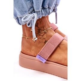 ZAXY Vegan Velcro Slippers HH285284 pink 3