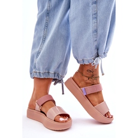 ZAXY Vegan Velcro Slippers HH285284 pink 1