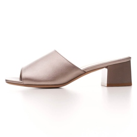 Sergio Leone platinum women's sandals with rubber band KL317 silver 2