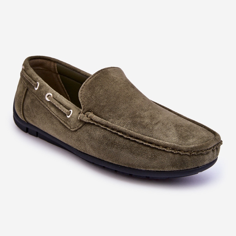 Men's Suede Slip-on Loafers Green Rayan 1 Men's Suede Slip-on Loafers Green Rayan 1