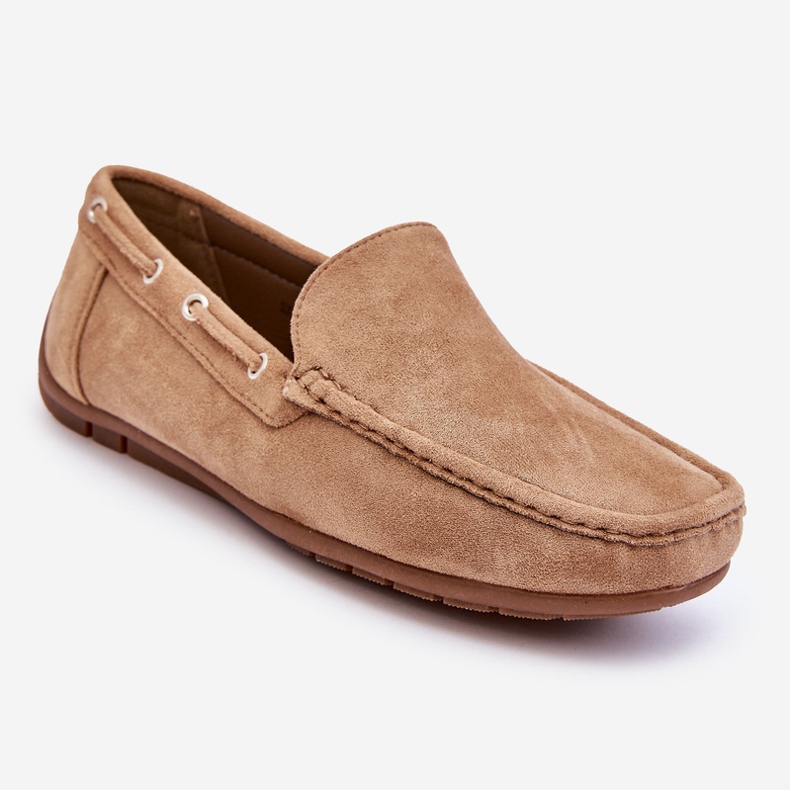 Men's Suede Slip-on Loafers Brown Rayan 1