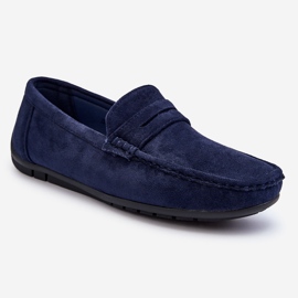 Men's Wesley Navy Suede Loafers blue 1 Men's Wesley Navy Suede Loafers blue 1