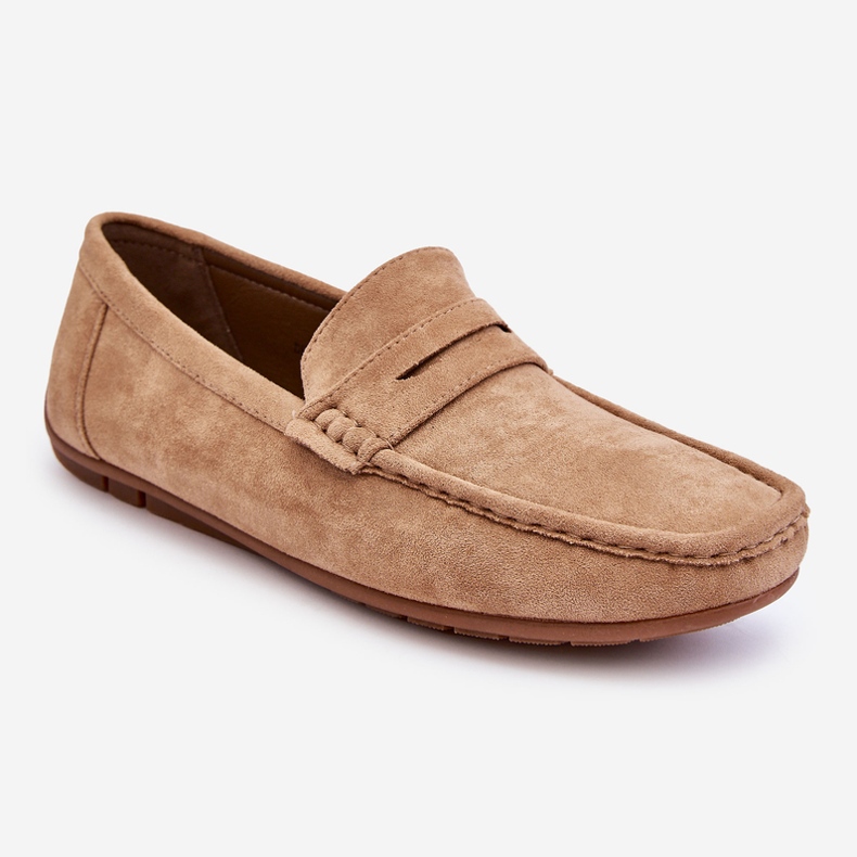 Men's Wesley Beige Suede Loafers 1 Men's Wesley Beige Suede Loafers 1