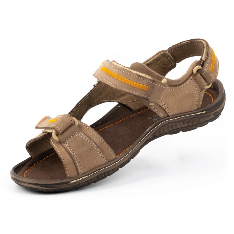Olivier 323 brown men's sandals 2 Olivier 323 brown men's sandals 2