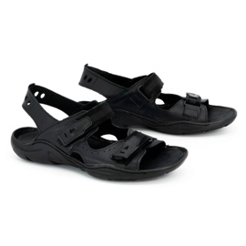 Olivier Black men's leather sandals 448 2 Olivier Black men's leather sandals 448 2