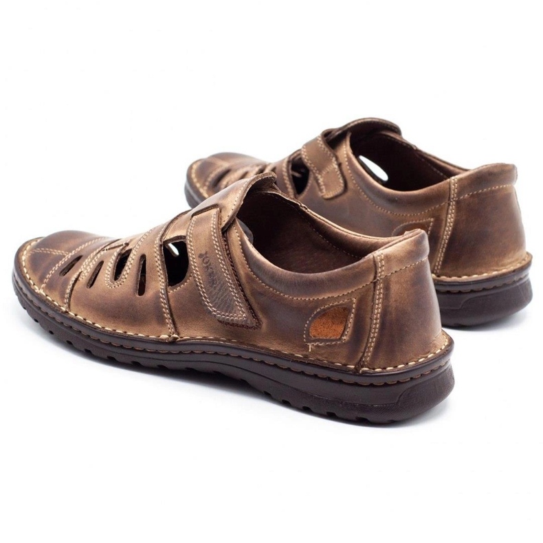 Joker Men's openwork shoes 501 brown 4