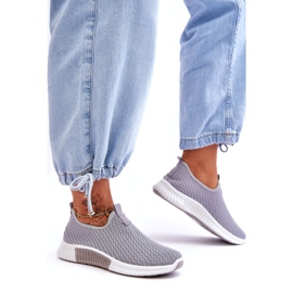 Classic Slip-On Sport Shoes Gray grey 1