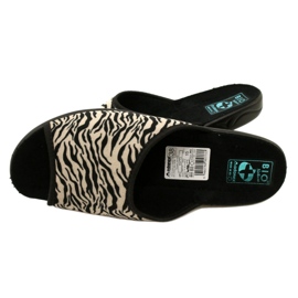 Adanex Women's slippers Sara 15773 Leopard print black 6