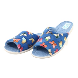 Adanex Women's slippers Sara 25373 Butterflies blue 4 Adanex Women's slippers Sara 25373 Butterflies blue 4