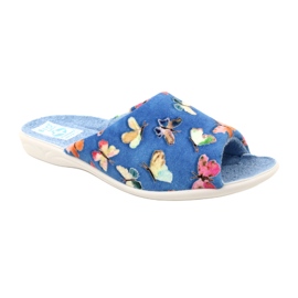 Adanex Women's slippers Sara 25373 Butterflies blue 2 Adanex Women's slippers Sara 25373 Butterflies blue 2