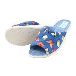 Adanex Women's slippers Sara 25373 Butterflies blue 5 Adanex Women's slippers Sara 25373 Butterflies blue 5