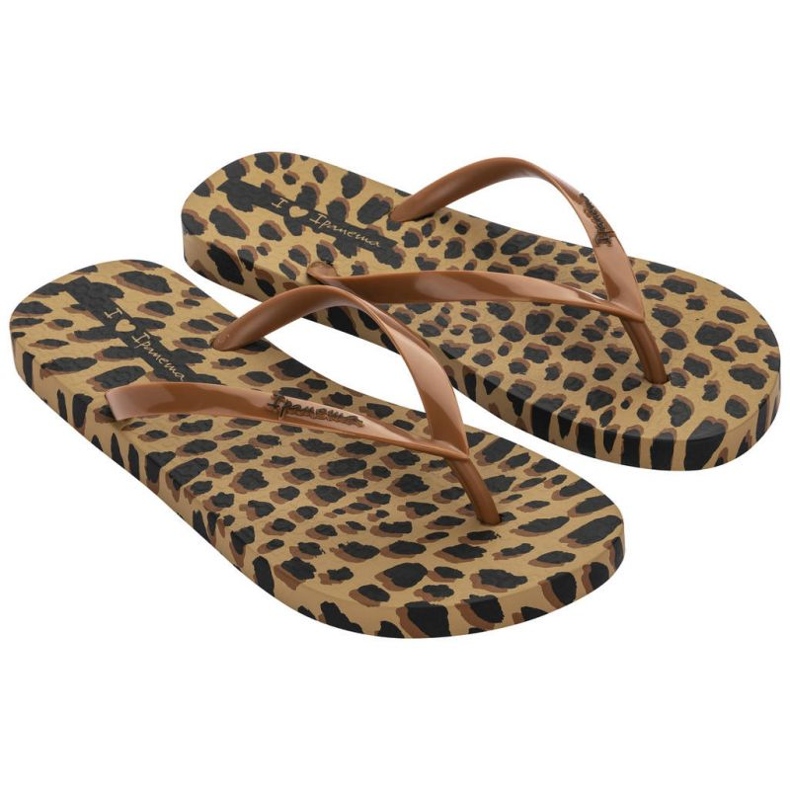 Ipanema Animale Print Ii Fem Flip Flops W 83306 AJ138 brown 1