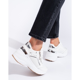 White Shelovet chunky sole sneakers 2 White Shelovet chunky sole sneakers 2