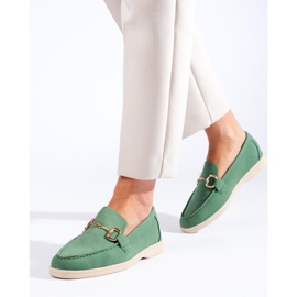 Women's green suede shoes Shelovet 1 Women's green suede shoes Shelovet 1