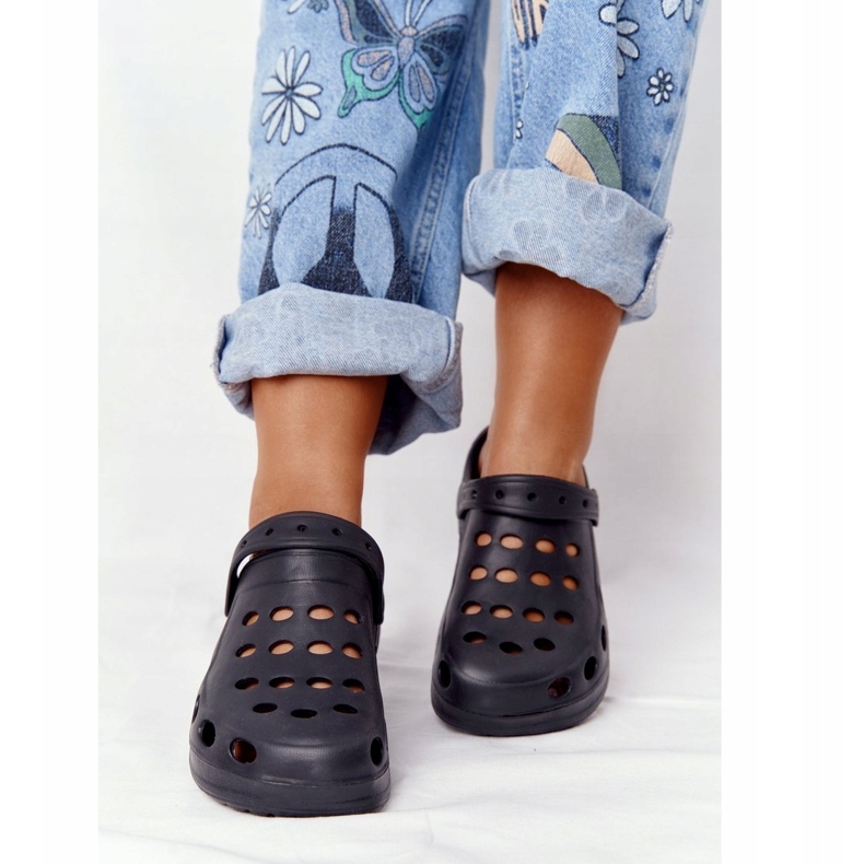 Flameshoes Women's black foam slippers Eva black 4 Flameshoes Women's black foam slippers Eva black 4