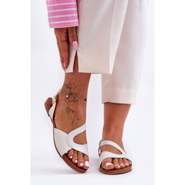 Flat Women's Sandals S.Barski 541-22 Silver 2