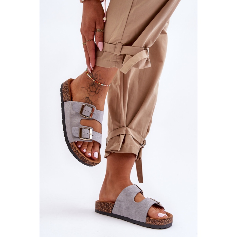 Women's Cortina Gray Slip-On Sandals grey 2