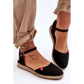 Women's Big Star Platform Espadrilles FF274526 Black 2