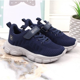 Sports shoes on the News Jr EVE395 platform navy blue 2