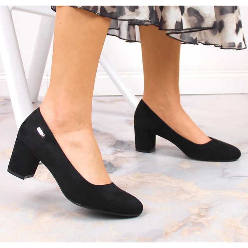 Suede high heel pumps Sergio Leone W SK314D black 2