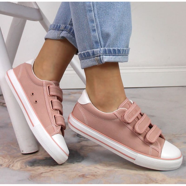 Velcro sneakers Big Star W INT1842A pink 1 Velcro sneakers Big Star W INT1842A pink 1