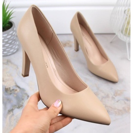 Heeled pumps Sergio Leone W SK415B beige 2