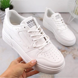 Vinceza W JAN231 white sports shoes on the platform 1 Vinceza W JAN231 white sports shoes on the platform 1