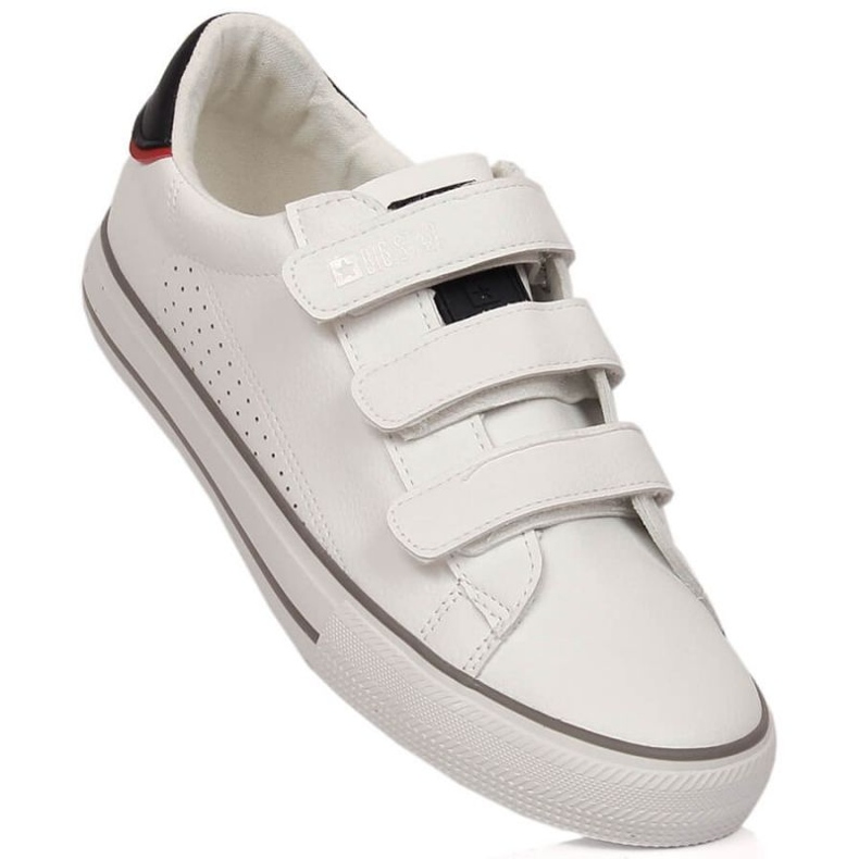 Sneakers made of ecological leather with Velcro Big Star W INT1843A white 1