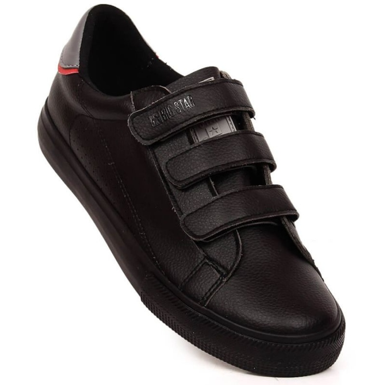 Sneakers made of ecological leather with Velcro Big Star W INT1843B black 1