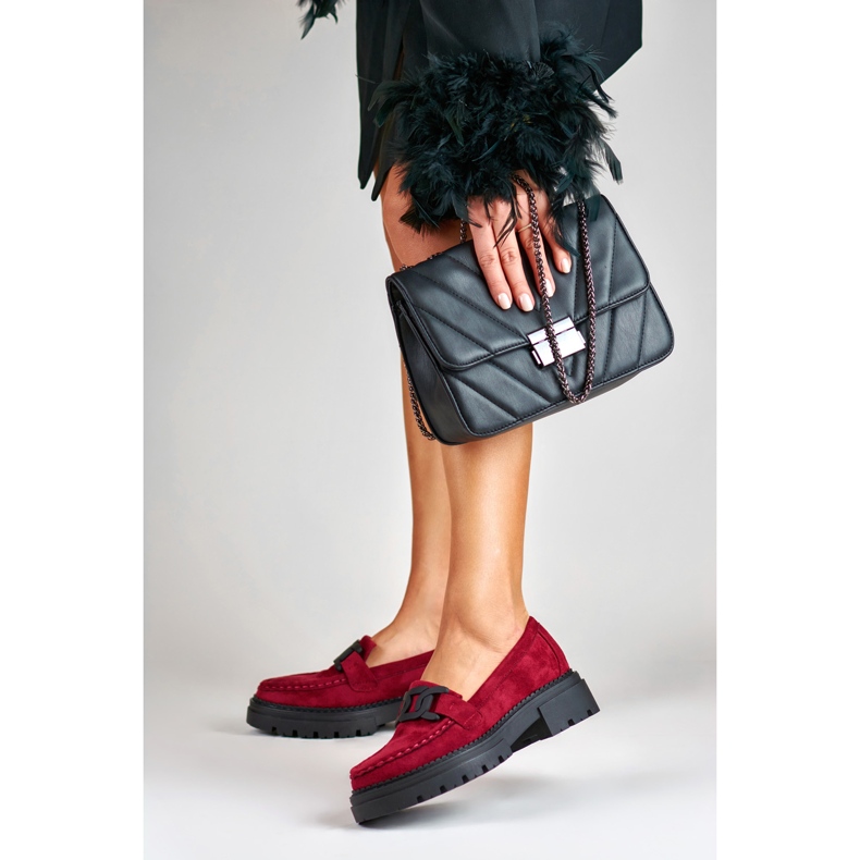 La.Fi Fuchsia platform loafers pink 2