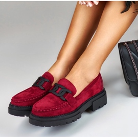 La.Fi Fuchsia platform loafers pink 1