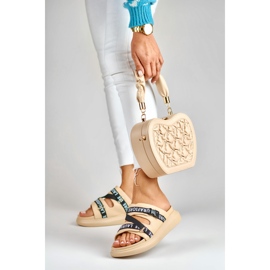 Stylish beige slippers from La.Fi 2