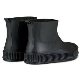 Matte black women's rain boots 2 Matte black women's rain boots 2