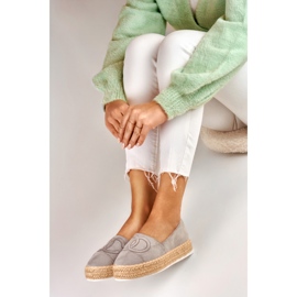 Gray platform espadrilles grey 1