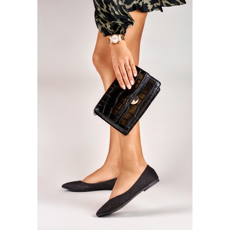 Black shiny classic ballerinas 1 Black shiny classic ballerinas 1